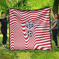 Soccer 2026 USA Quilt Wave Flag Stylized