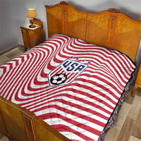 Soccer 2026 USA Quilt Wave Flag Stylized