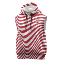 Custom Soccer 2026 USA Sleeveless Hoodie Wave Flag Stylized