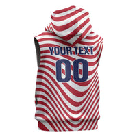 Custom Soccer 2026 USA Sleeveless Hoodie Wave Flag Stylized