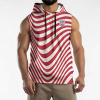 Custom Soccer 2026 USA Sleeveless Hoodie Wave Flag Stylized