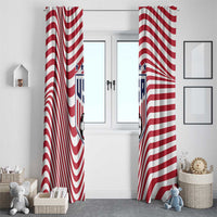 Soccer 2026 USA Window Curtain Wave Flag Stylized