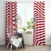 Soccer 2026 USA Window Curtain Wave Flag Stylized