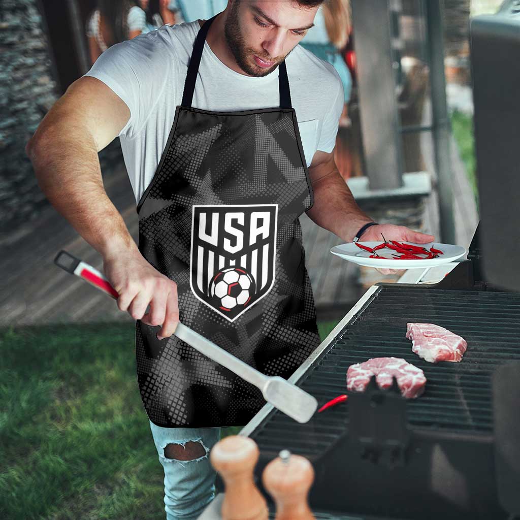 Soccer 2026 USA Apron Black Stars Version