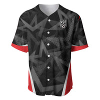 Custom Soccer 2026 USA Baseball Jersey Black Stars Version