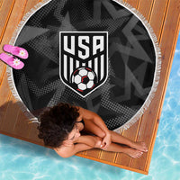 Soccer 2026 USA Beach Blanket Black Stars Version