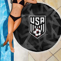 Soccer 2026 USA Beach Blanket Black Stars Version