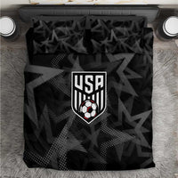 Soccer 2026 USA Bedding Set Black Stars Version