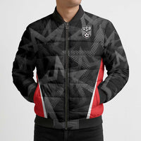 Custom Soccer 2026 USA Bomber Puffer Jacket Black Stars Version