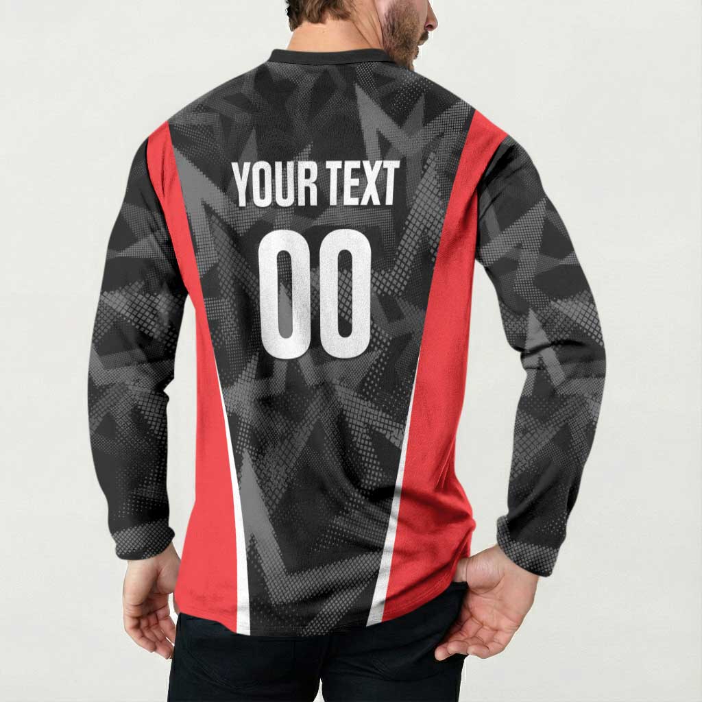 Custom Soccer 2026 USA Button Sweatshirt Black Stars Version