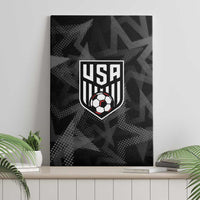 Soccer 2026 USA Canvas Wall Art Black Stars Version