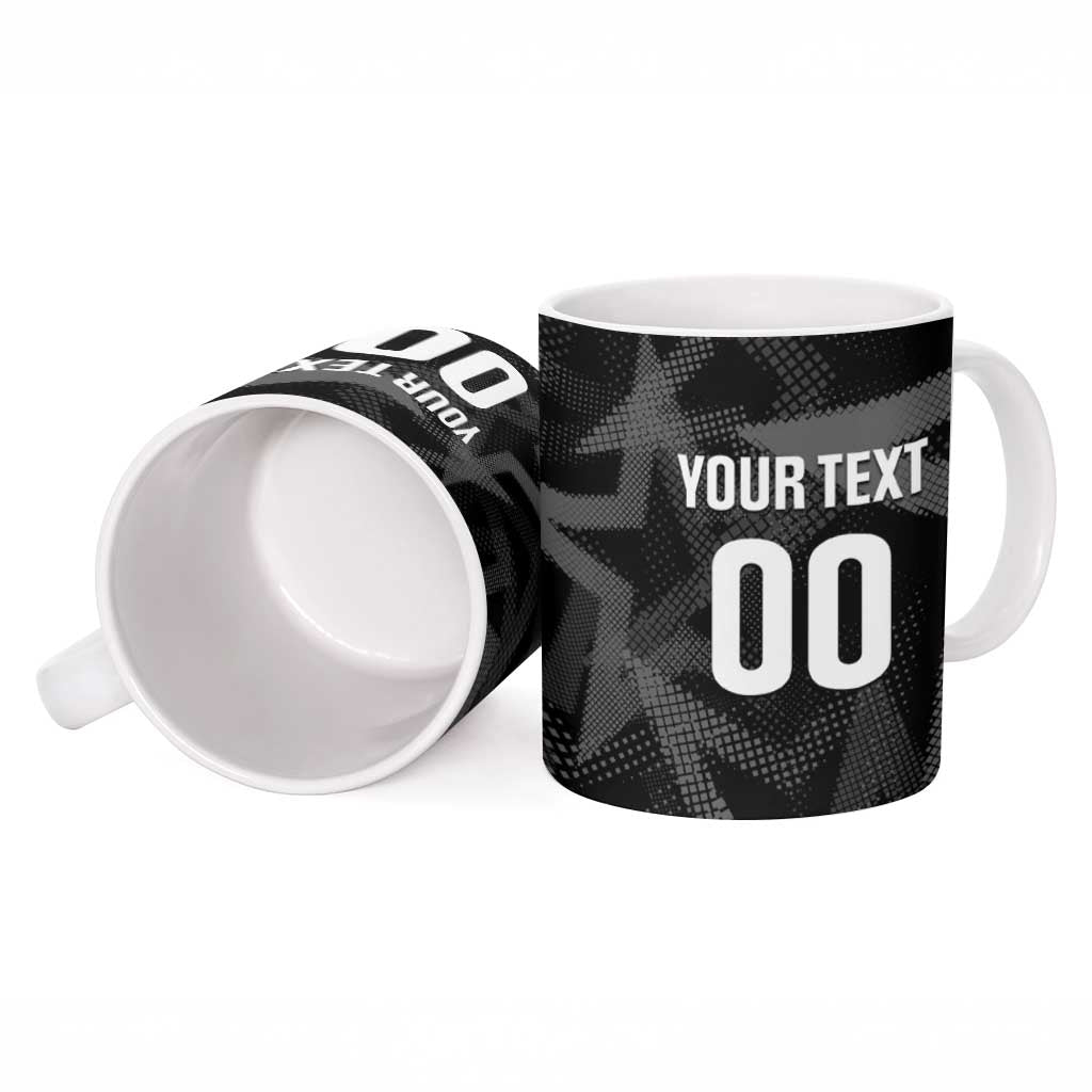 Custom Soccer 2026 USA Ceramic Mug Black Stars Version