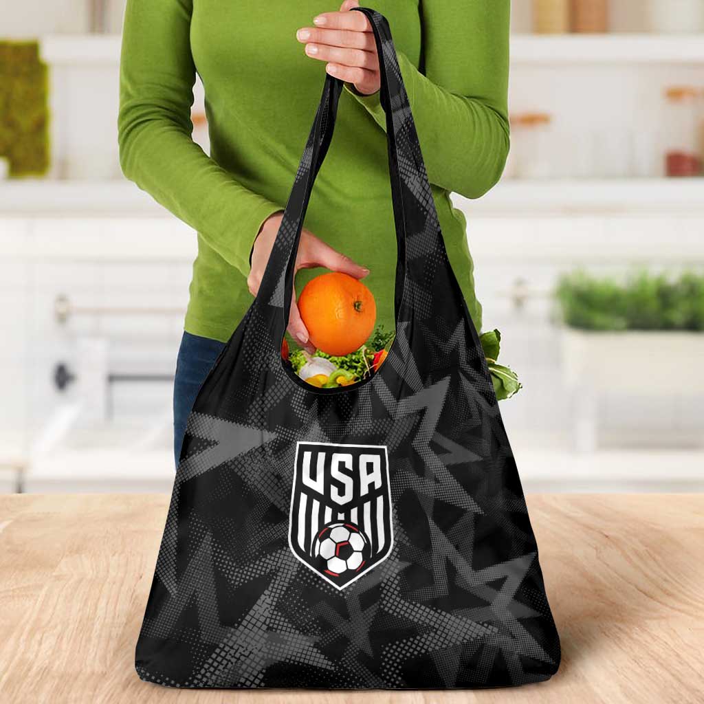 Soccer 2026 USA Grocery Bag Black Stars Version