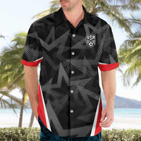 Custom Soccer 2026 USA Hawaiian Shirt Black Stars Version