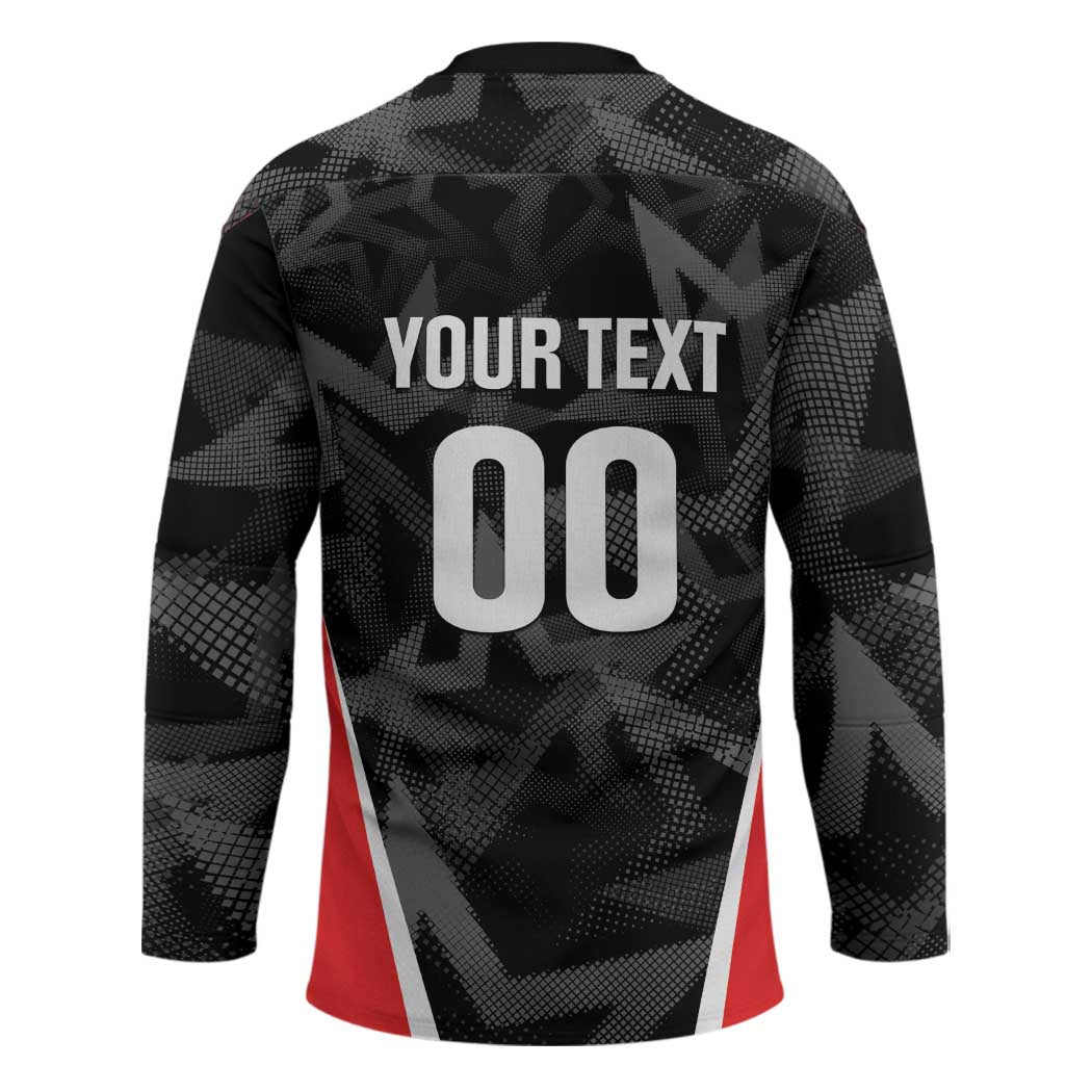 Custom Soccer 2026 USA Hockey Jersey Black Stars Version