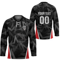 Custom Soccer 2026 USA Hockey Jersey Black Stars Version