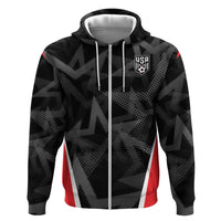 Custom Soccer 2026 USA Hoodie Black Stars Version