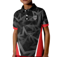 Custom Soccer 2026 USA Kid Polo Shirt Black Stars Version