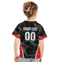 Custom Soccer 2026 USA Kid T Shirt Black Stars Version