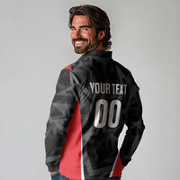 Custom Soccer 2026 USA Long Sleeve Polo Shirt Black Stars Version