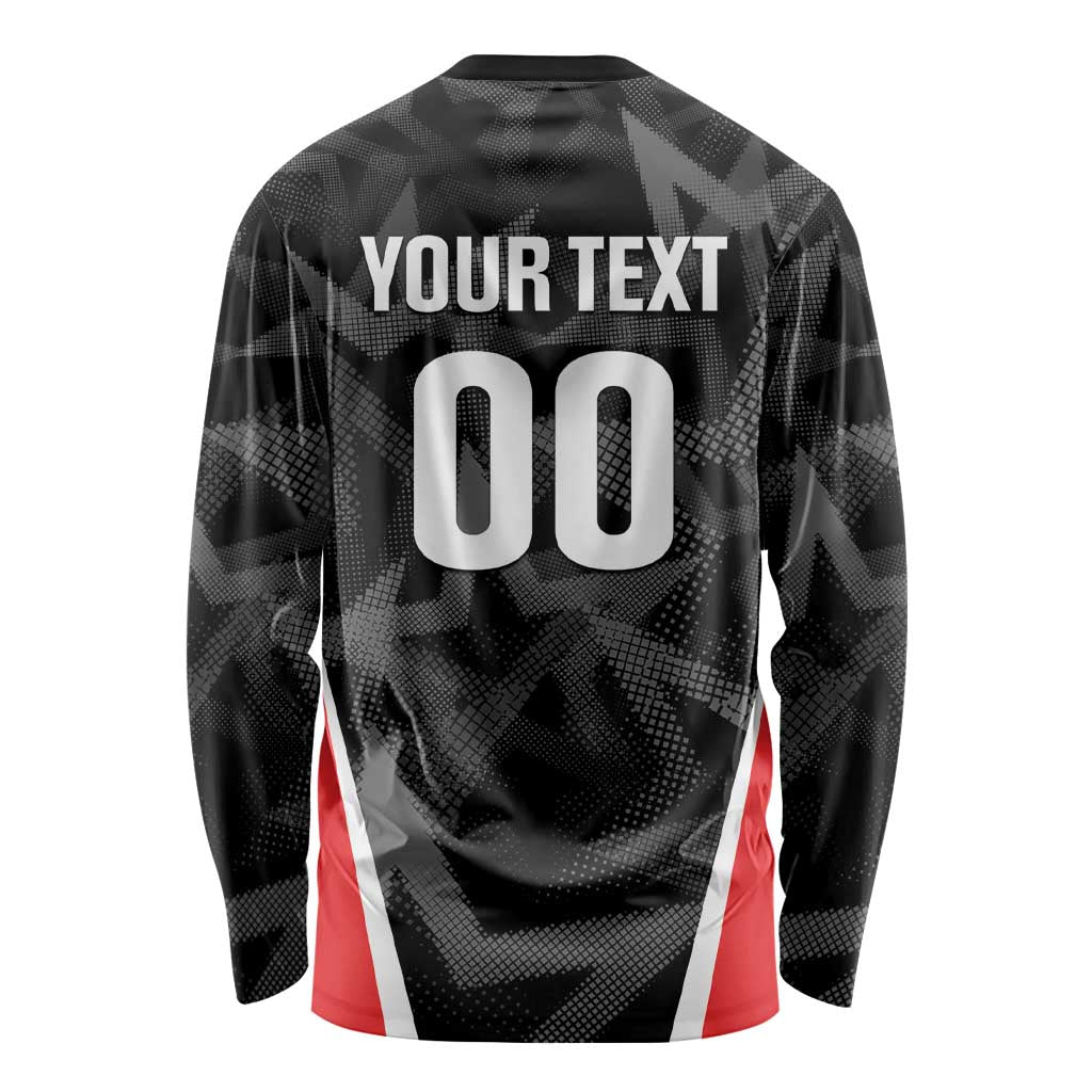 Custom Soccer 2026 USA Long Sleeve Shirt Black Stars Version