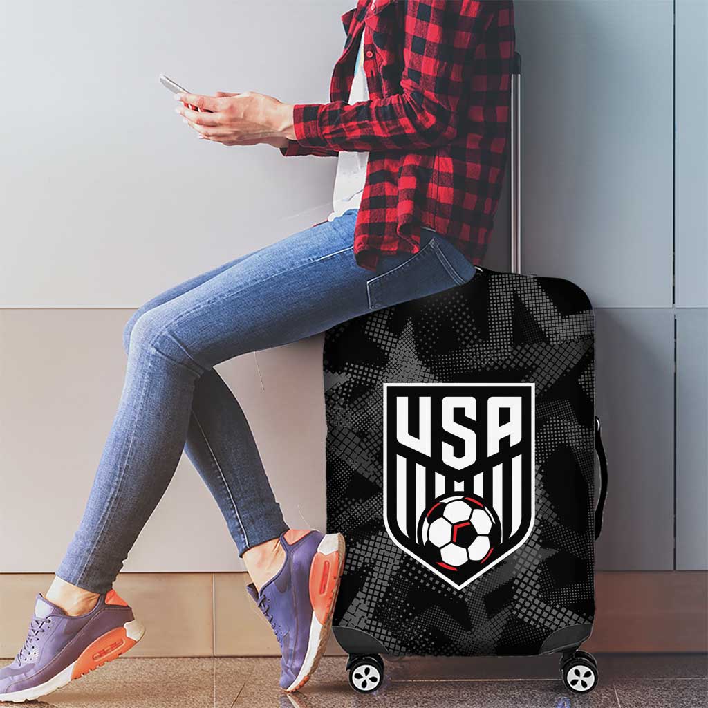 Soccer 2026 USA Luggage Cover Black Stars Version