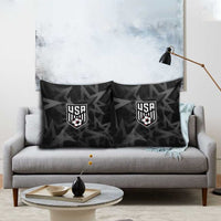 Soccer 2026 USA Pillow Cover Black Stars Version