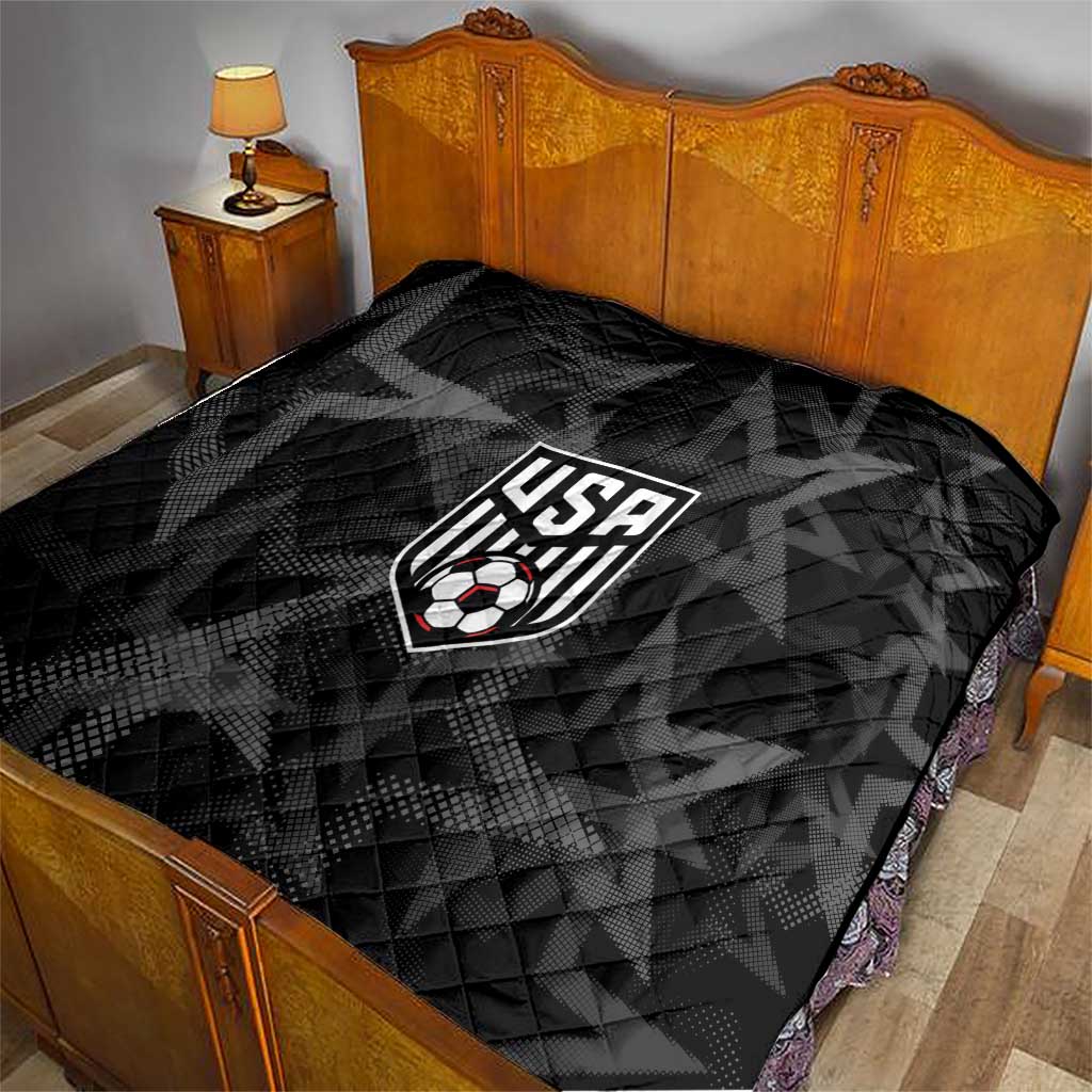 Soccer 2026 USA Quilt Black Stars Version