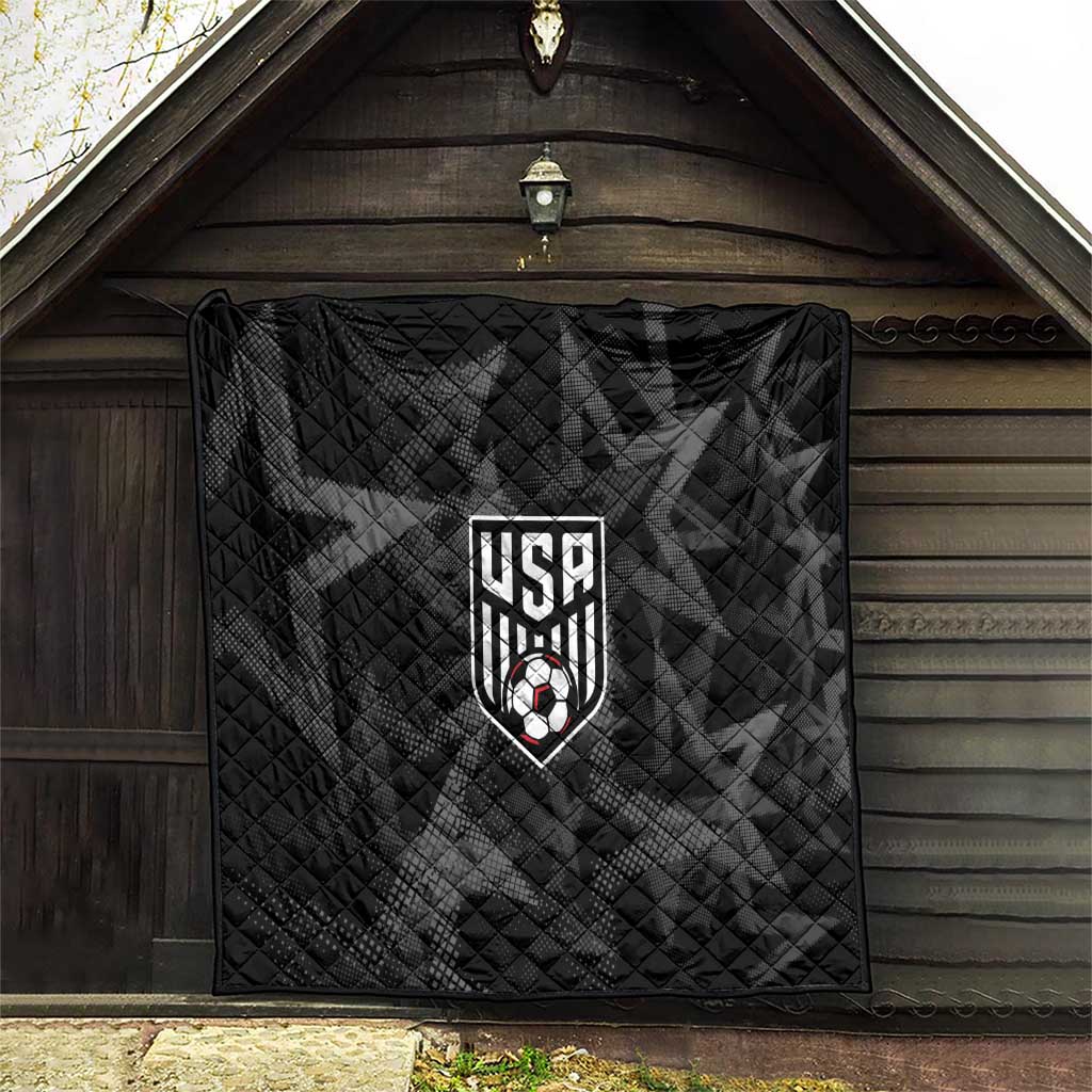 Soccer 2026 USA Quilt Black Stars Version