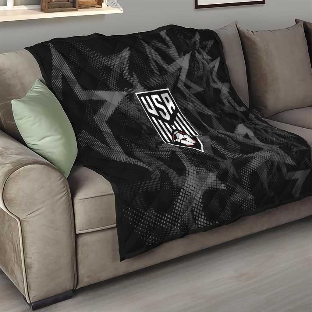 Soccer 2026 USA Quilt Black Stars Version