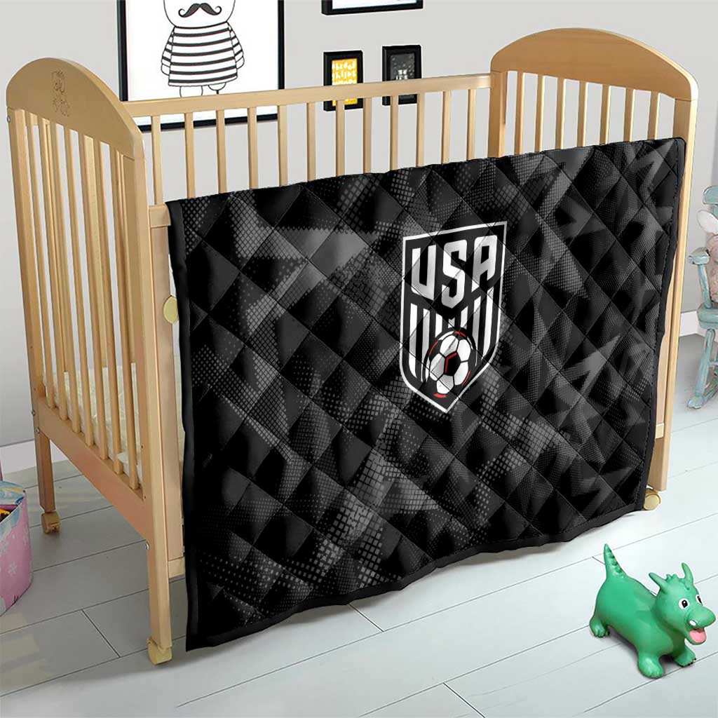 Soccer 2026 USA Quilt Black Stars Version