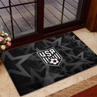 Soccer 2026 USA Rubber Doormat Black Stars Version