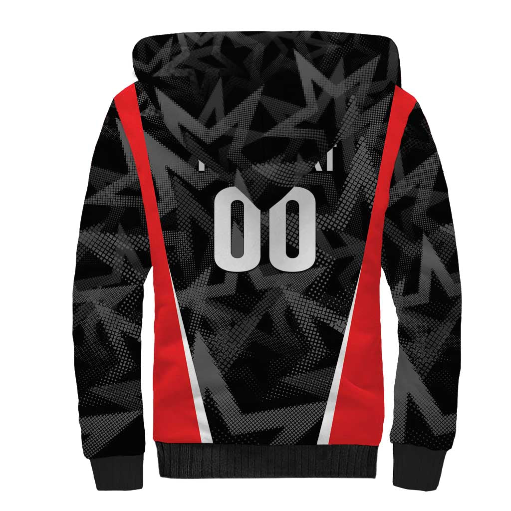 Custom Soccer 2026 USA Sherpa Hoodie Black Stars Version