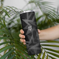 Custom Soccer 2026 USA Skinny Tumbler Black Stars Version