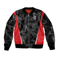 Custom Soccer 2026 USA Sleeve Zip Bomber Jacket Black Stars Version