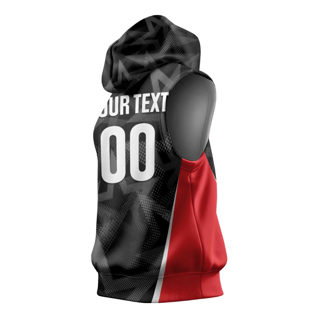 Custom Soccer 2026 USA Sleeveless Hoodie Black Stars Version
