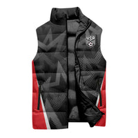 Custom Soccer 2026 USA Sleeveless Puffer Jacket Black Stars Version