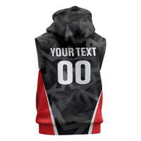 Custom Soccer 2026 USA Sleeveless Zip Hoodie Black Stars Version
