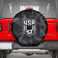 Soccer 2026 USA Spare Tire Cover Black Stars Version