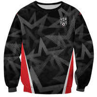 Custom Soccer 2026 USA Sweatshirt Black Stars Version