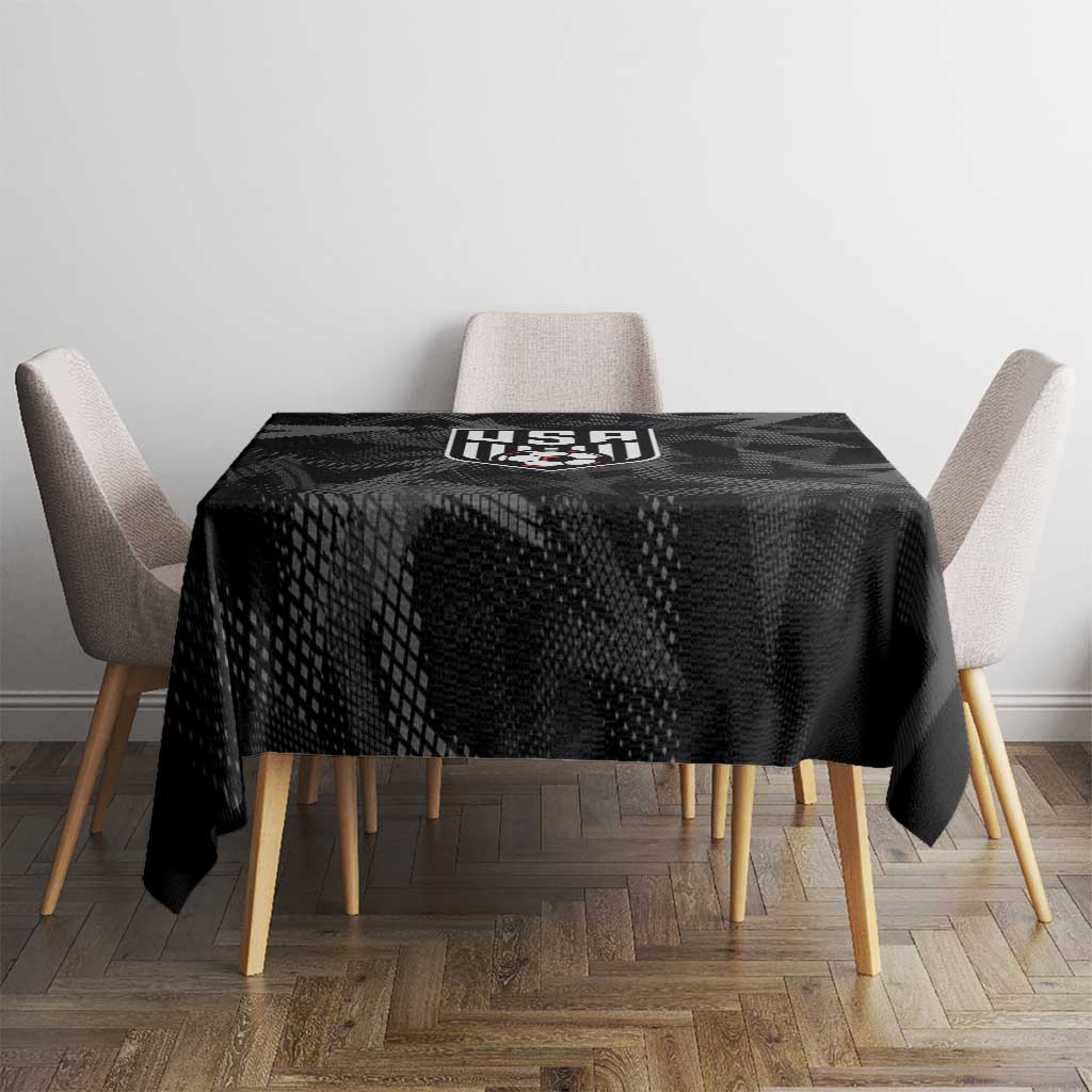 Soccer 2026 USA Tablecloth Black Stars Version