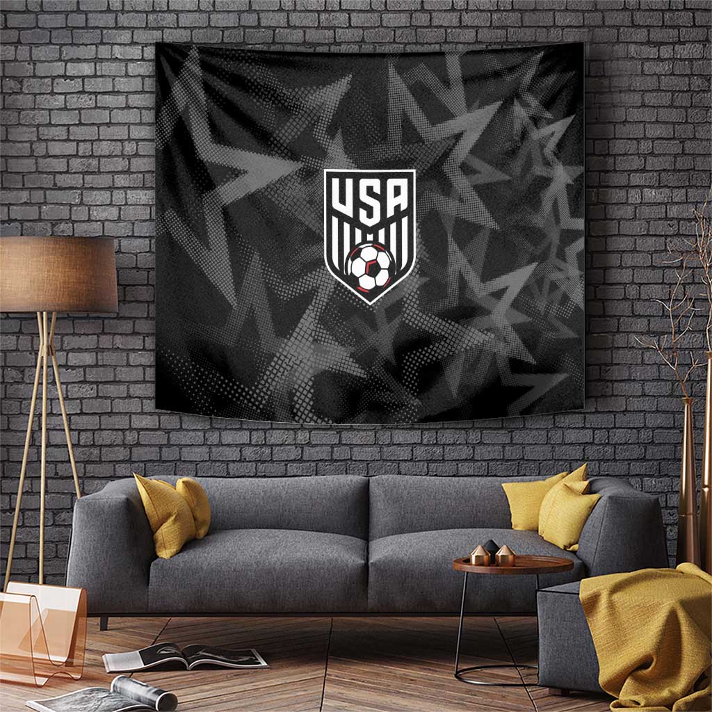 Soccer 2026 USA Tapestry Black Stars Version