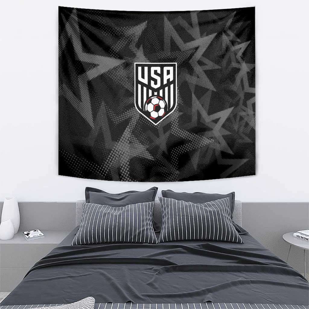 Soccer 2026 USA Tapestry Black Stars Version