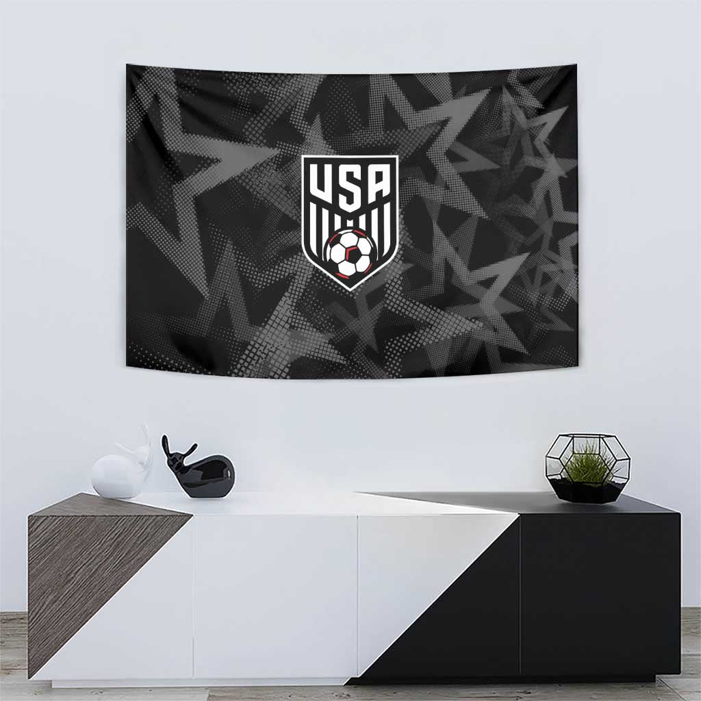 Soccer 2026 USA Tapestry Black Stars Version