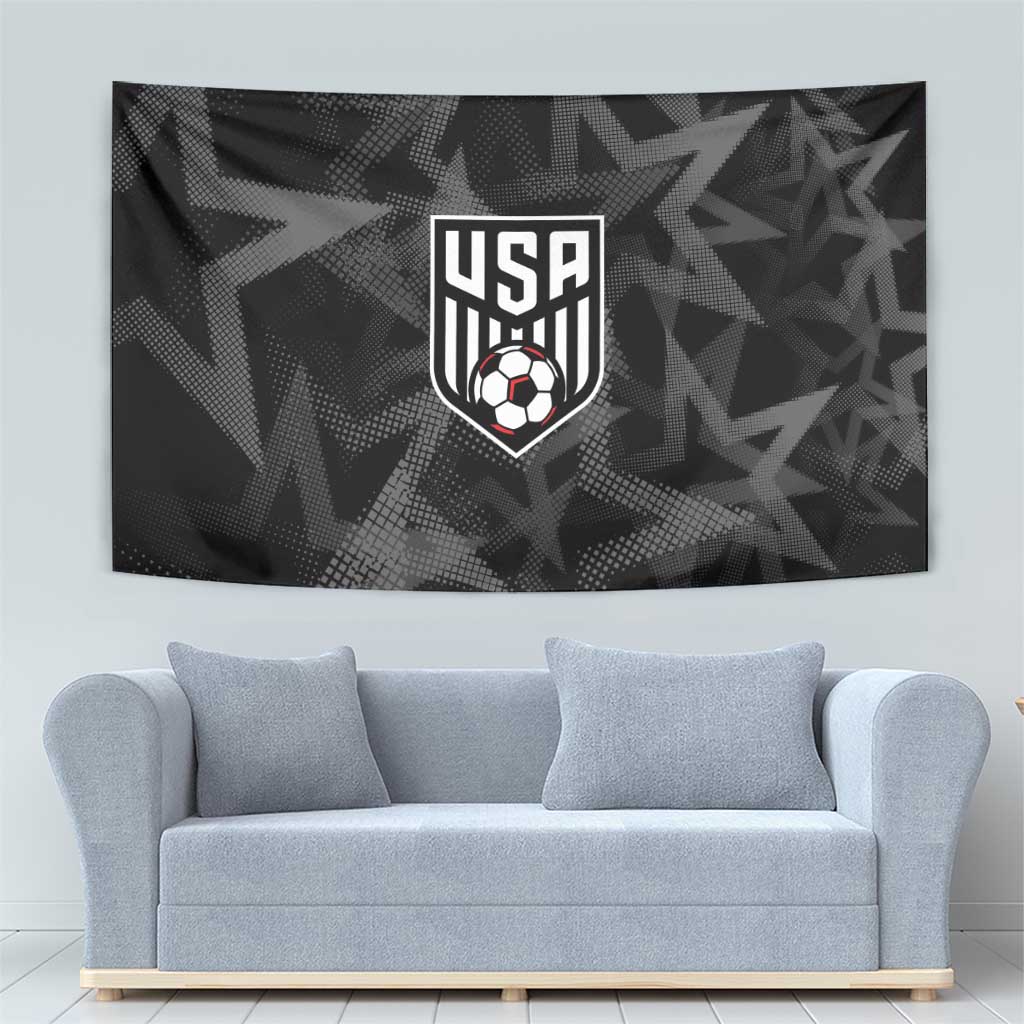 Soccer 2026 USA Tapestry Black Stars Version
