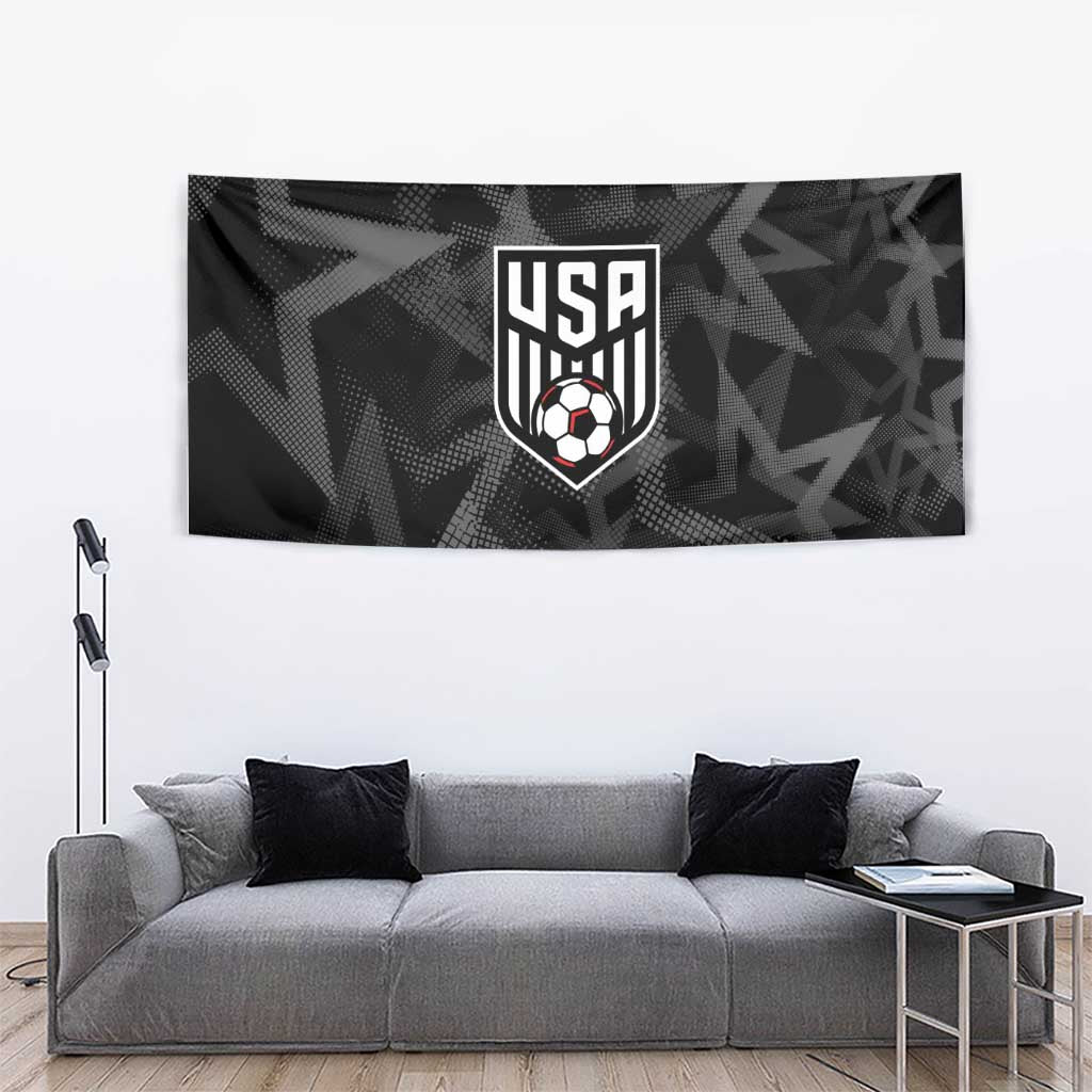 Soccer 2026 USA Tapestry Black Stars Version