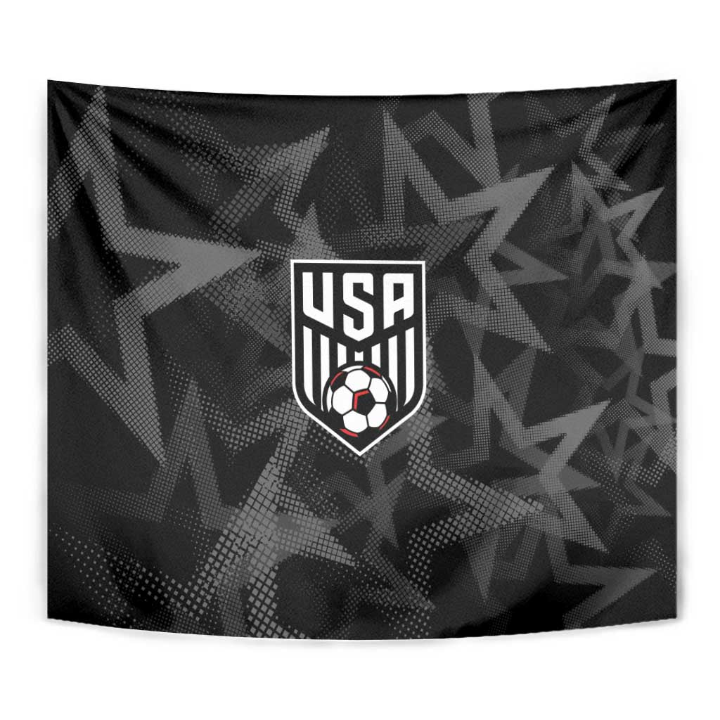 Soccer 2026 USA Tapestry Black Stars Version