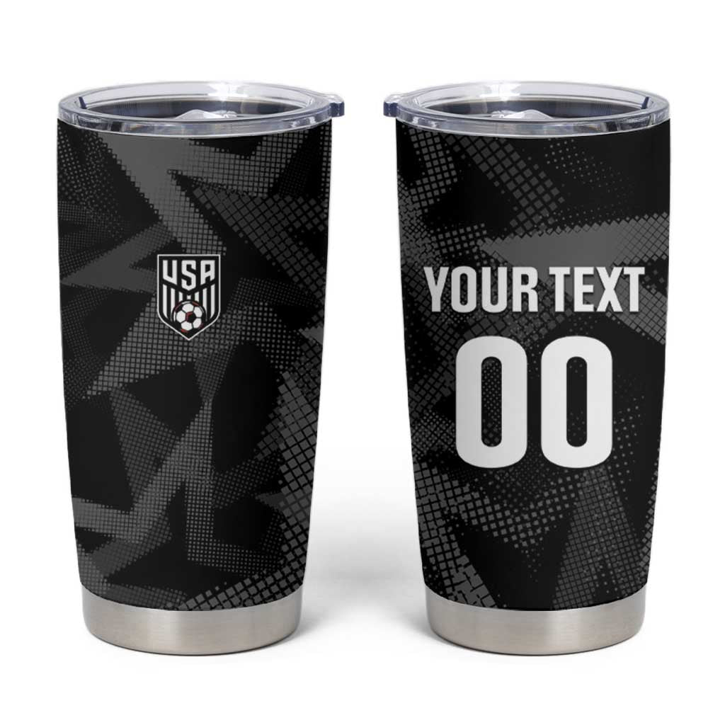 Custom Soccer 2026 USA Tumbler Cup Black Stars Version