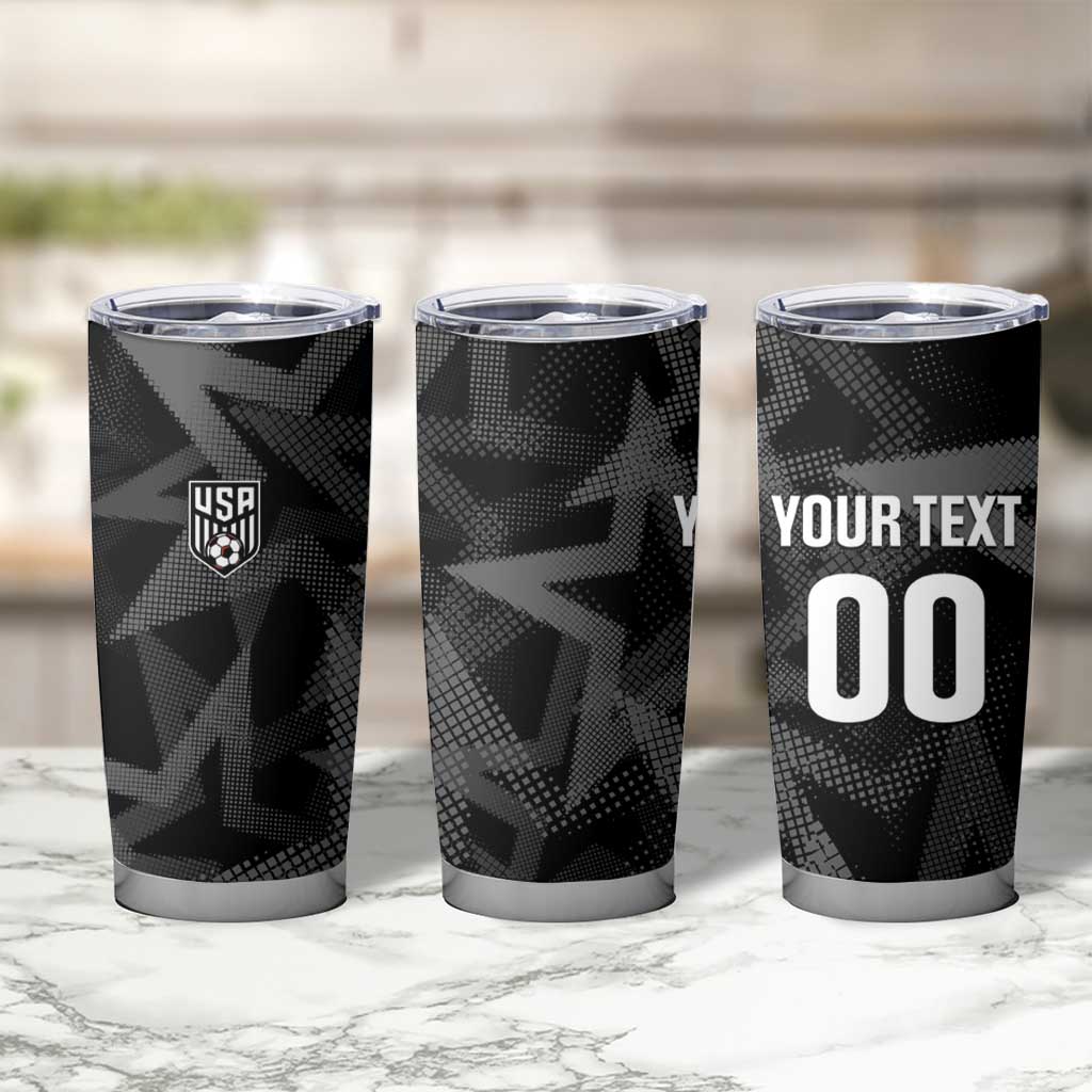 Custom Soccer 2026 USA Tumbler Cup Black Stars Version