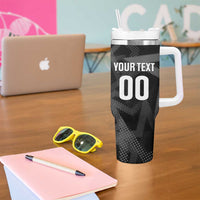 Custom Soccer 2026 USA Tumbler With Handle Black Stars Version